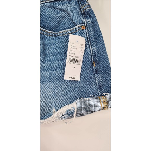New NWT PACSUN Mom Shorts Medium Wash Size 25 - Picture 4 of 5